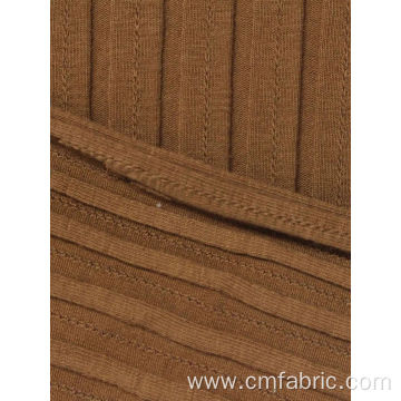 knitted cotton spandex tranfer stitch Rib fabric